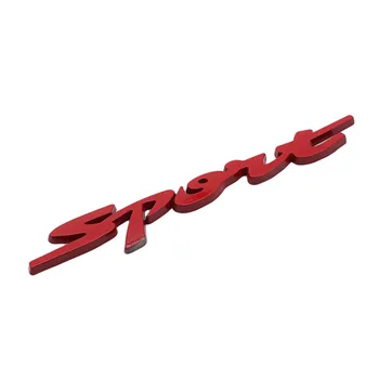 Sportas Versija Metalo Automobilių Žymėjimas Sporto Žodžio raidę 3D 