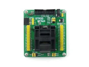 STM32 Programavimo Adapteris Bandymo Lizdas LQFP64 QFP64 QFP Pakuotėje 0,5 mm Žingsnio =STM32-QFP64