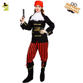 Suaugusiųjų Moterų Piratų Kostiumų Karnavalas Šalis Dress Up Helovinas Juostele Piratų Komplektus Puras Šalies Moterų Kostiumai