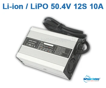SuPower Li-ion LiPo 12S 43.2 V 44.4 V 48V 50.4 V 10A Ličio Li-Poly universalus Sieninis Lizdas Baterijos Įkroviklis, auto-stop Maitinimo šaltinis