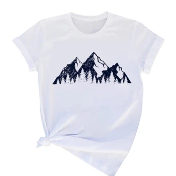 T-shirt Moterims, Estetinės mėnulis Spausdinti Harajuku Mados Marškinėlius Mergina Atsitiktinis Balta Marškinėliai 2020 Naujas Vasaros Moterų Marškinėlius Drabužiai
