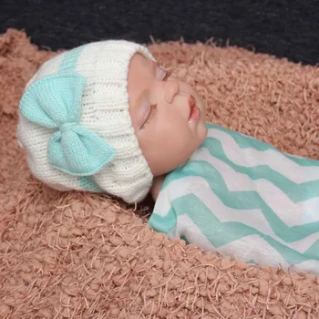 TELOTUNY Baby Hats Naujagimių Mergaitė Berniukas Kūdikiams, Vaikiška Mezgimo Vilnos Nėrimo Minkštas Skrybėlę Bžūp 0-12 mėnesių 07C0419