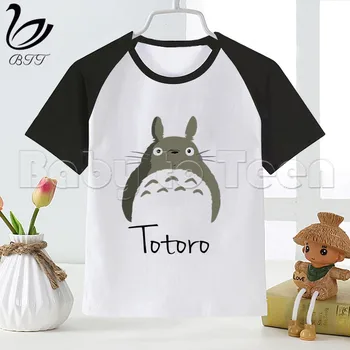 Totoro Naujas Juokingi Marškinėliai Berniukams Berniukas Marškinėliai Mados O-Kaklo, Vaikų Trumpomis Rankovėmis Tees Spausdinimo Vaikų Drabužiai