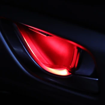 Toyota Corolla Camry C-HR Highlander Hiace Hilux LED Vidinis Dubuo Šviesos Atramą Vidaus Durų Rankena Apšvietimo Turėklą Žibintai