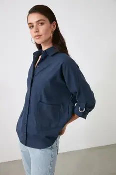 Trendyol Kišenėje Išsamiai Marškinėliai TWOAW21GO1092