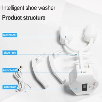 Ultragarso batų plovimo Nešiojamų batų skalbimo mašina Automatinė namuose, batų valymo mašinos, batų valymo įranga 3-5 poras