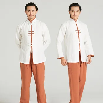 UNISEX LINO Daoizmas drabužių rinkinius, Wudang kovos menų kostiumai kung fu uniformas chi Kampfkunst gesetzt