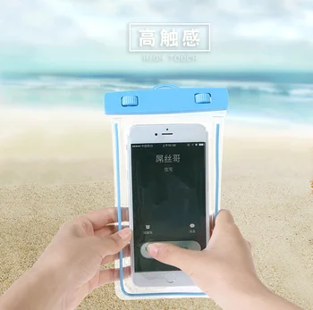 Universali Vandeniui Telefono Dėklas Samsung Galaxy J1 Ace, Neo J111F J110M J110F J110G J110L Nardymo Skaidrus Krepšys Šviesos Atveju