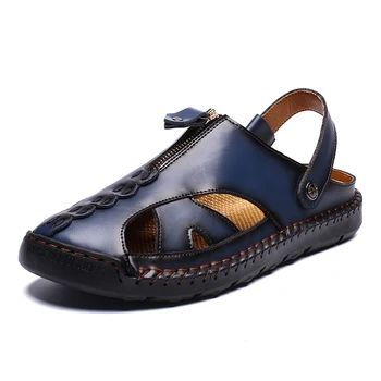 Uomo batai 2020 sandalsslippers darbo hombre sandale sandalet sandali deportivas odos sandalias verano saugos romanas mens de