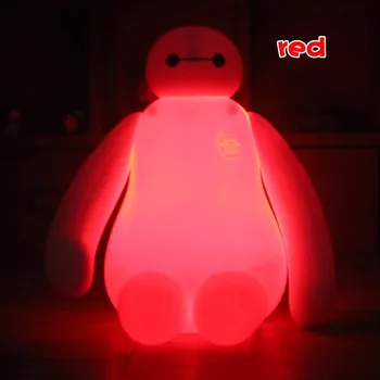 USB Herojus 6 Mielas Animacinių filmų BayMax Daugiaspalvis LED Nakties Šviesos Kūdikio, Vaiko, Miegamojo, Naktiniai staleliai, Lempa Kalėdų Helovinas Dovanų Stalo Lempa