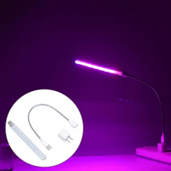 USB LED Grow Light Visą Spektrą 10W DC 5V Augalų Apšvietimo Lempos Fito