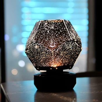 USB otating Žvaigždėto Dangaus Projekcija LED Lempos Kūrybos Projektorius Lubų Romantiška Sukasi Apakinti Interjeras, Miegamojo