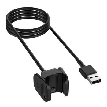 USB Įkroviklis Doko Adapteris 1m Įkrovimo Kabelis Fitbit Mokestis 3 širdies ritmo fitneso Apyrankės apyrankės Smart Grupė