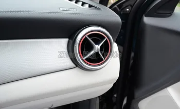 Už Benz GLA Klasės X156 2016 2017 Aliuminio Lydinio Oro Ventiliacijos Angos Žiedas Dangtelis Raudonas 5vnt