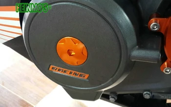 Už KTM 390 DUKE 2013-2018 M. RC 390-2017 Oranžinės spalvos Aliuminio Variklio Dangtis Veleno Plug