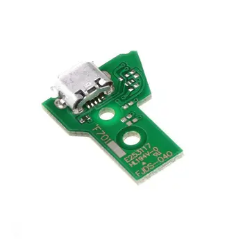 Už PS4 Valdytojas Micro-USB Įkrovimo Lizdas plokštės JDS-040 12-Pin Kabelis Uosto