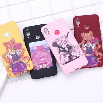 Už Xiaomi Mi Redmi Pastaba 5 6 7 8 9 10 lite Pro Plus Harajuku Sailor Moon Vasaros Mergaitė Silikoninis Telefono dėklas Padengti Rubisafe Fundas