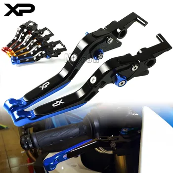 Už Yamaha XP500 2010 2011 XP530 2012-2016 Motociklo CNC Aliuminio Stabdžių ir Sankabos Svirtys Reguliuojami Veidrodėliai Ištraukiamas XP 500/530