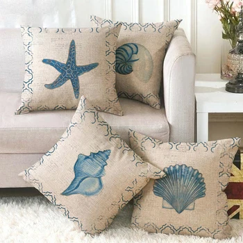 Užvalkalas sofos pagalvėlė padengti apdailos skalbiniai, pagalvės užvalkalą dekoratyvinės pagalvės jūrų modelio sofa mesti pagalvę padengti sofos pagalvę