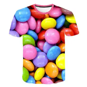 Vaikai Juokingas Vasaros 3D Akvarelė Vaisių Mielas Animacinių filmų 2020boys clothesT-Top marškinėliai T Shirt Grafikos mergina Tee O apykaklės