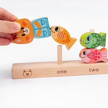 Vaikai Montessori Mediniai Žaislai Magnetinio Žvejybos Žaidimas Dėlionė Matematikos Žaislai Ikimokyklinio Amžiaus Kūdikių Ankstyvojo Mokymosi Švietimo Žaislai Mergaitėms Dovanų