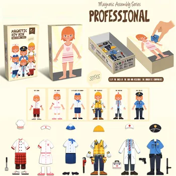 Vaikų Magnetinė Piešimo Lenta Magnetinis Žaislas Puzzle Žaidimai Montessori Švietimo Žaislai Berniukams ir Mergaitėms, Vaikams Dėlionės
