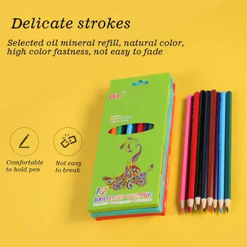 Vaikų piešinių Spalvotų pieštukų Rinkinys 12 Spalvų Tapyba Pen Set