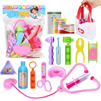 Vaikų ugdymo žaisti namų gydytojas žaislas mergina makiažas princess žaislas berniukas modeliavimo įrankių rinkinys