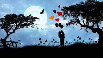 Valentino Dieną Meilės Pora Romantika Milžinišką Meno spausdinti Šilko plakatas Namų Sienų Dekoras