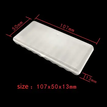 Vienas Gabalas Balta Nešiojamų Plastiko Baterijos Padengti Turėtojas Saugojimo Dėžutėje 10vnt AAA Baterijos