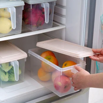 Virtuvės Skaidrus Šviežių padengti PP Grūdai, Pupelės Būti Uždaromos Namų Organizatorius Maisto Konteineris Šaldytuvas