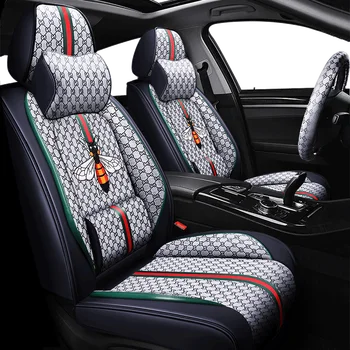 Visiška PU Oda automobilių sėdynės padengti linų pluošto auto sėdynės apima Chery a1 arrizo chery a3 e3 fulwin2 a13 j2 indis