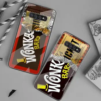 Willy Wonka Baras Su Aukso Bilietų Chocolat Telefono Dėklas Grūdintas Stiklas Samsung S20 Plius S7 S8 S9 S10 Plus Pastaba 8 9 10 Plius