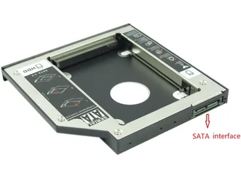WZSM NAUJAS 12.7 mm, SATA 2-asis SSD HDD Caddy už ASUS G72 G73 G53 G53sx M50v N50v K55 K55v X54 X54c K40 K50 Kietajame Diske Caddy
