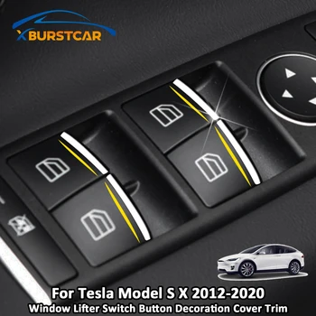 Xburstcar Auto už Tesla Model S X 2012 - 2020 m. 7Pcs/Set ABS Chrome 