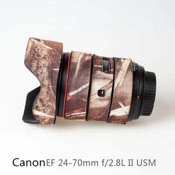 XCOAT akmens Canon 24-70 f/2.8 L II USM objektyvas kortelės ginklą padengti kamufliažas silikono objektyvas guma apsauginė įvorė