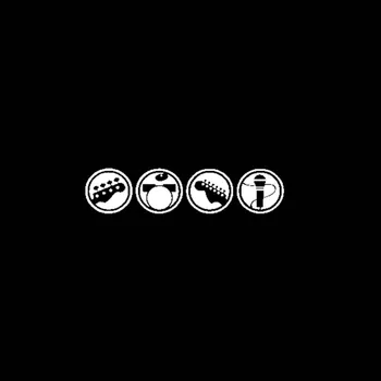 YJZT 17.8 CM*4,2 CM Roko Logotipas Vinilo Animacinių filmų Motociklo Automobilių Lipdukas Lipdukai Juoda/Sidabrinė C13-000514