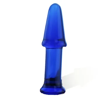 Zawalcowany stiklas butt plug su T-juostoje bazės matavimo analinis malonumas vaidmuo žaisti Suaugusiųjų Sekso Žaislas Sekso Produktai moteris gėjų 13cm