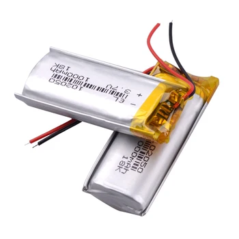 Įkrovimo 3.7 V, 1000mAh Lipo Baterija 102050 Ličio Polimero Li-polimero Baterijos Su PCB MP3 grotuvas GPS Bateria dvr advocam