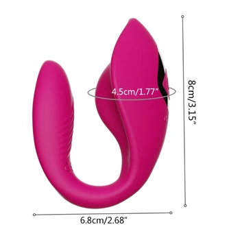 Įkrovimo Klitorio G Spot Vibratorius atsparus Vandeniui Porų Vibratorius su 7 GREIČIO A6HC