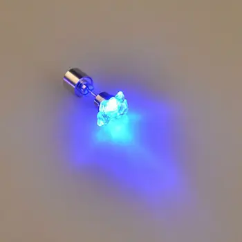 Įsižiebti Slyvų Žiedų LED Bling Ausies Auskarai Smeigės LED lempos lunous Stud Auskarai Mados Šokių vakarėlio Priedai