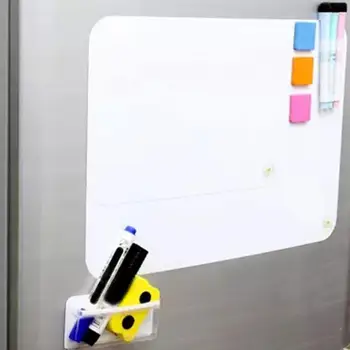 Šaldytuvas Magnetai Lankstus Mini Lenta PET Plėvelės švieslentė Magnetinio Pažymi, Šaldytuvas Memo Pad Lenta 210*300mm