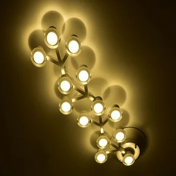 Šiaurės minimalistinio kambarį meno lubų lempa kūrybinė asmenybė namų apšvietimo ir komercinės LED lubų šviesos, 110-240V