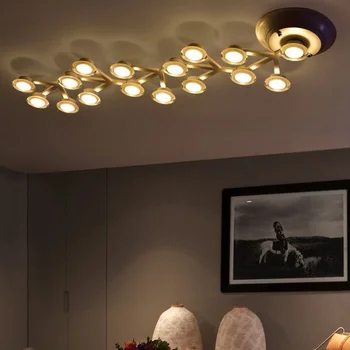 Šiaurės minimalistinio kambarį meno lubų lempa kūrybinė asmenybė namų apšvietimo ir komercinės LED lubų šviesos, 110-240V