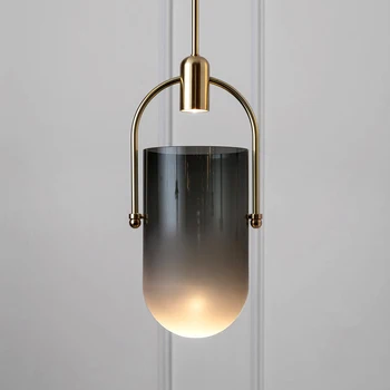 šiuolaikinės stiklo kamuolys šalies lempa atspalvių spalvos laido lengvosios pramonės dizaino meno avizeler lamparas de techo hanglampen