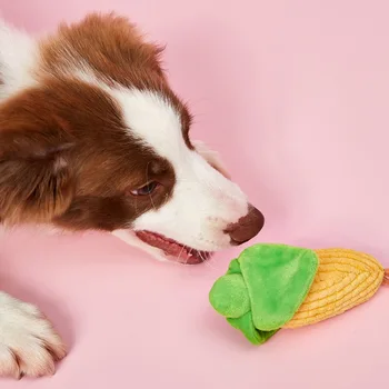 Šuo, Katė Pliušinis Žaislas Vilnos Kaktusas Kukurūzų Formos Garso Ilgaamžiai Tiek Atsparus Valyti Dantis Girgždėti Kramtomoji Molinis Augintinio Šuns Žaislas
