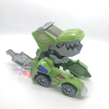 Šviesos Elektros Keičia Automobilių Žaislas Dinozauras Universal Vaikų Berniukas Muzikos, Šviesos, Modeliavimas Gyvūnų Plastiko Naujovė Juokingas Žaislas