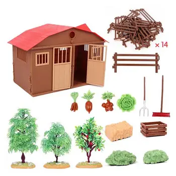 Ūkio Modelis, Modeliavimas Ūkininkas Ranch Miniatiūriniai Puikus Žaislas Vaikams 