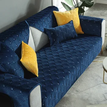 Žiemos olandų Aksomo Sofa padengti neslidžia bay lange pagalvėlė kambarį 