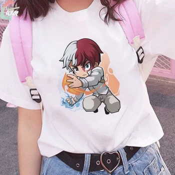 Žiemą Mano Herojus Akademinės Bendruomenės Spausdinti Moteris Tshirts Kawaii Animacinių Filmų Himiko Toga Pink Casual Harajuku Boku No Herojus Akademinės Bendruomenės Anime T Shirts
